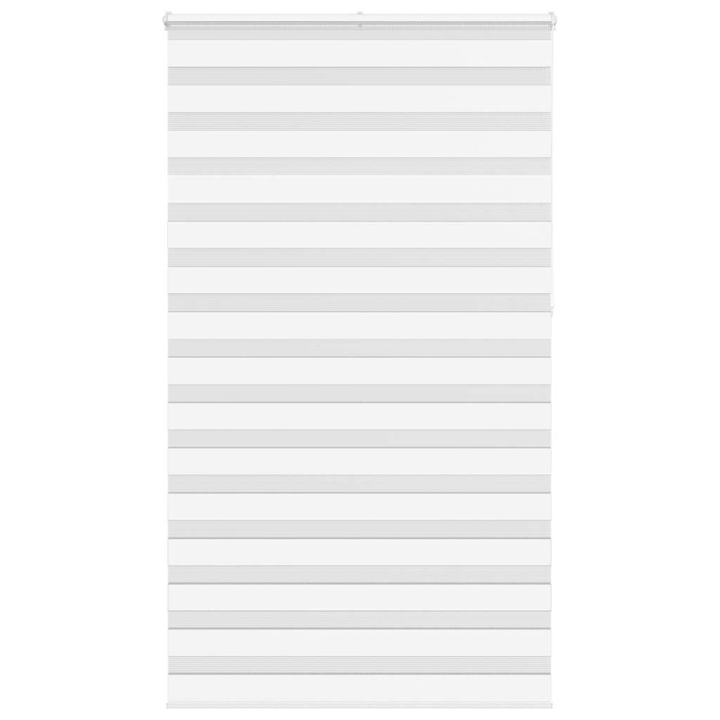 Zebra rolgordijn 130x230 cm stofbreedte 125,9cm polyester wit