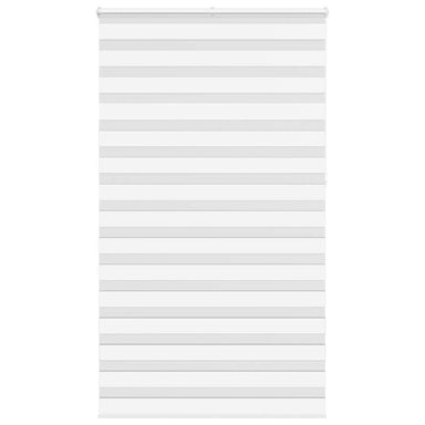 Zebra rolgordijn 130x230 cm stofbreedte 125,9cm polyester wit