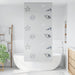 Doucherolgordijn 90x240 cm stofbreedte 86 cm