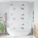 Doucherolgordijn 120x240 cm stofbreedte 116 cm