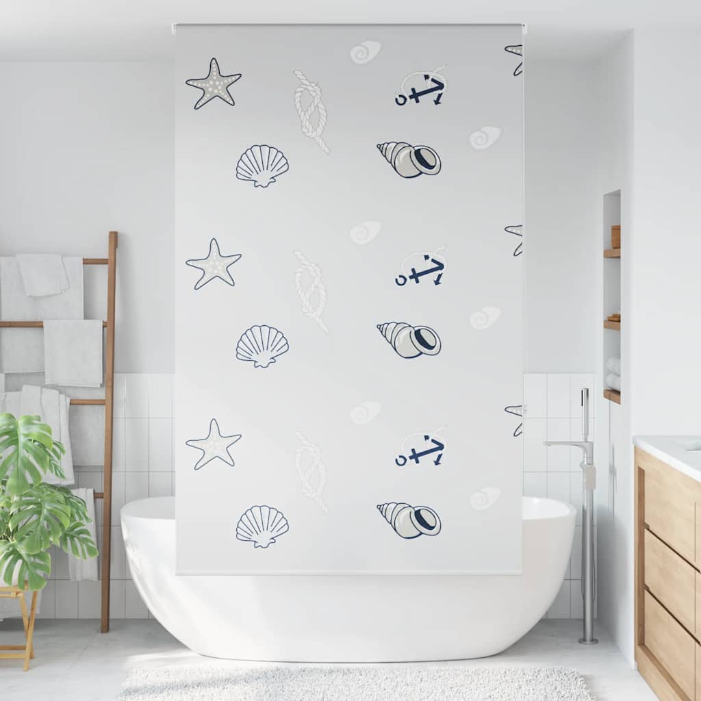 Doucherolgordijn 130x240 cm stofbreedte 126 cm
