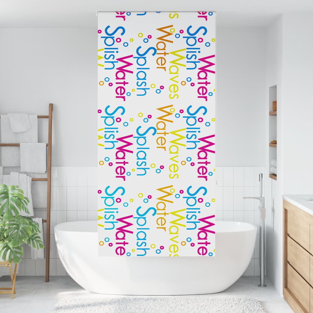 Doucherolgordijn 90x240 cm stofbreedte 86 cm