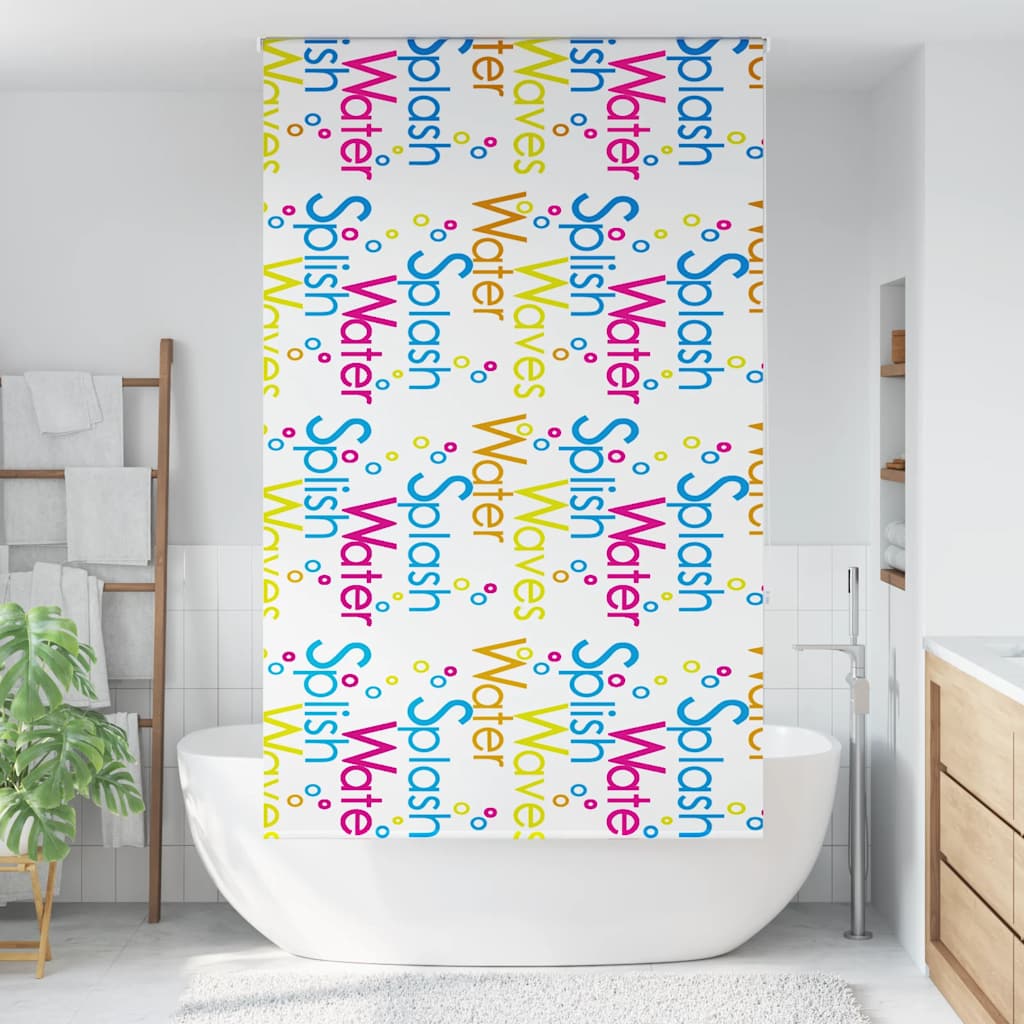 Doucherolgordijn 130x240 cm stofbreedte 126 cm