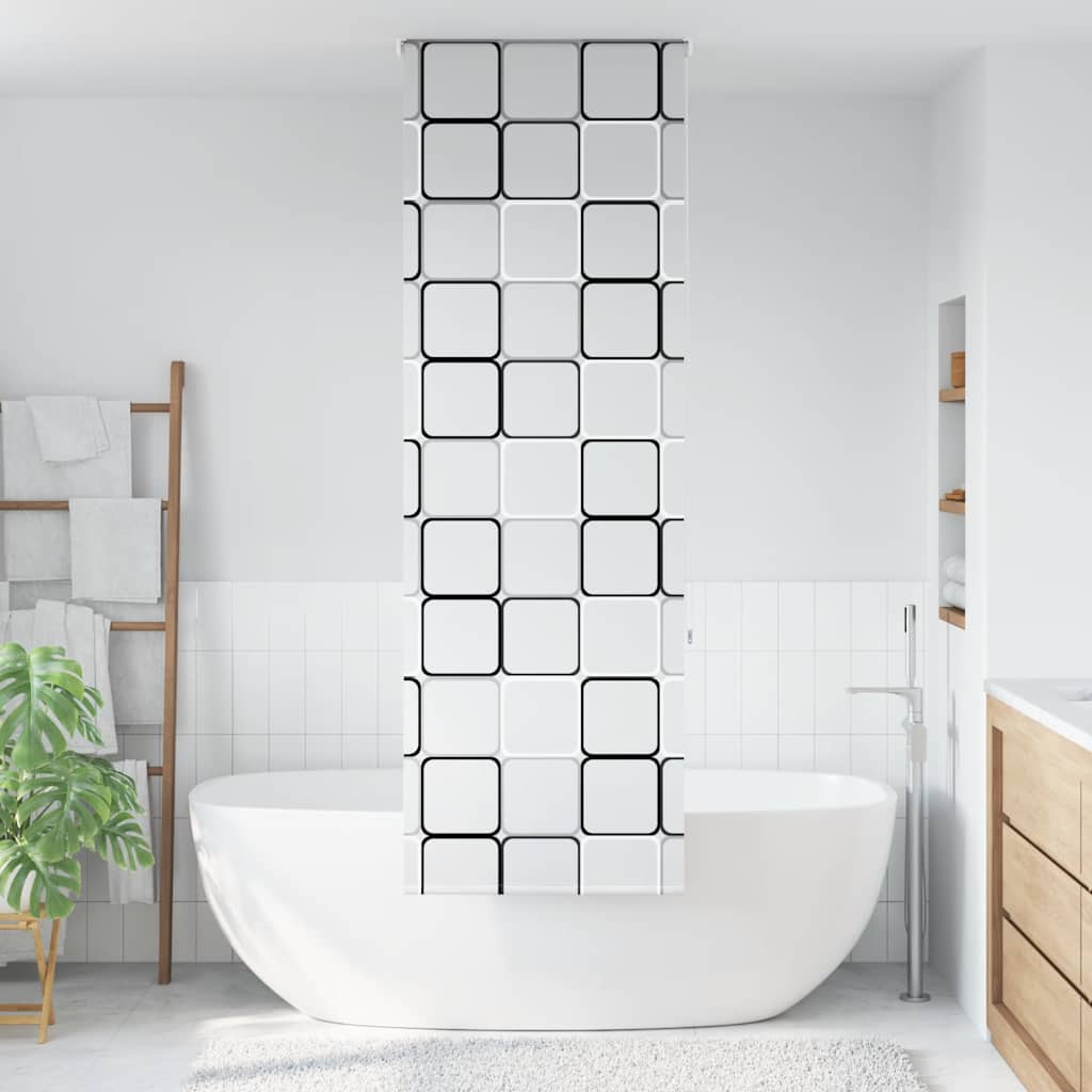Doucherolgordijn 80x240 cm stofbreedte 76 cm