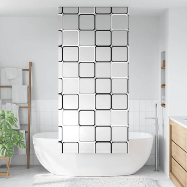 Doucherolgordijn 90x240 cm stofbreedte 86 cm