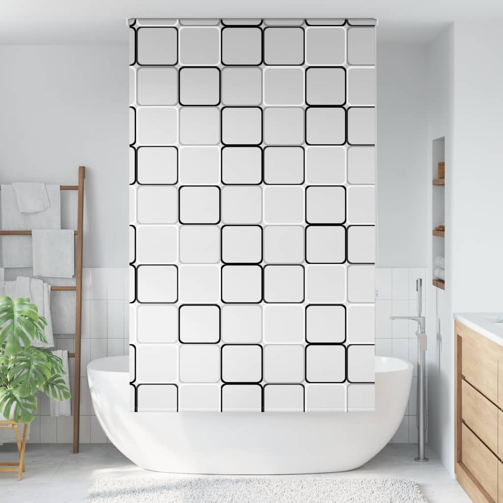Doucherolgordijn 130x240 cm stofbreedte 126 cm