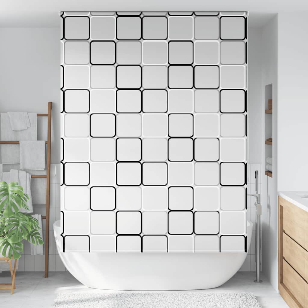 Doucherolgordijn 150x240 cm stofbreedte 146 cm