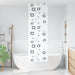 Doucherolgordijn met cassette 60x240 cm stofbreedte 56 cm