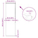 Doucherolgordijn met cassette 70x240 cm stofbreedte 66 cm