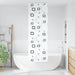 Doucherolgordijn met cassette 70x240 cm stofbreedte 66 cm