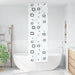 Doucherolgordijn met cassette 80x240 cm stofbreedte 76 cm