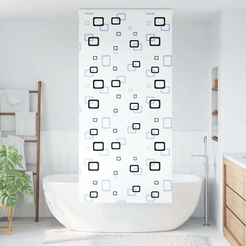 Doucherolgordijn met cassette 90x240 cm stofbreedte 86 cm