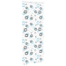 Doucherolgordijn met cassette 90x240 cm stofbreedte 86 cm