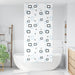 Doucherolgordijn met cassette 100x240 cm stofbreedte 96 cm