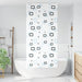 Doucherolgordijn met cassette 110x240 cm stofbreedte 106 cm