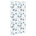 Doucherolgordijn met cassette 130x240 cm stofbreedte 126 cm