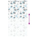 Doucherolgordijn met cassette 140x240 cm stofbreedte 136 cm