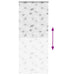 Doucherolgordijn met cassette 100x240 cm stofbreedte 96 cm