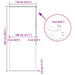 Doucherolgordijn met cassette 110x240 cm stofbreedte 106 cm