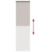 Doucherolgordijn met cassette 70x240 cm stofbreedte 66 cm