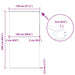 Doucherolgordijn met cassette 130x240 cm stofbreedte 126 cm