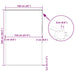 Doucherolgordijn met cassette 160x240 cm stofbreedte 156 cm