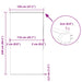 Doucherolgordijn met cassette 120x240 cm stofbreedte 116 cm