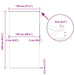 Doucherolgordijn met cassette 130x240 cm stofbreedte 126 cm
