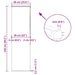 Doucherolgordijn met cassette 60x240 cm stofbreedte 56 cm