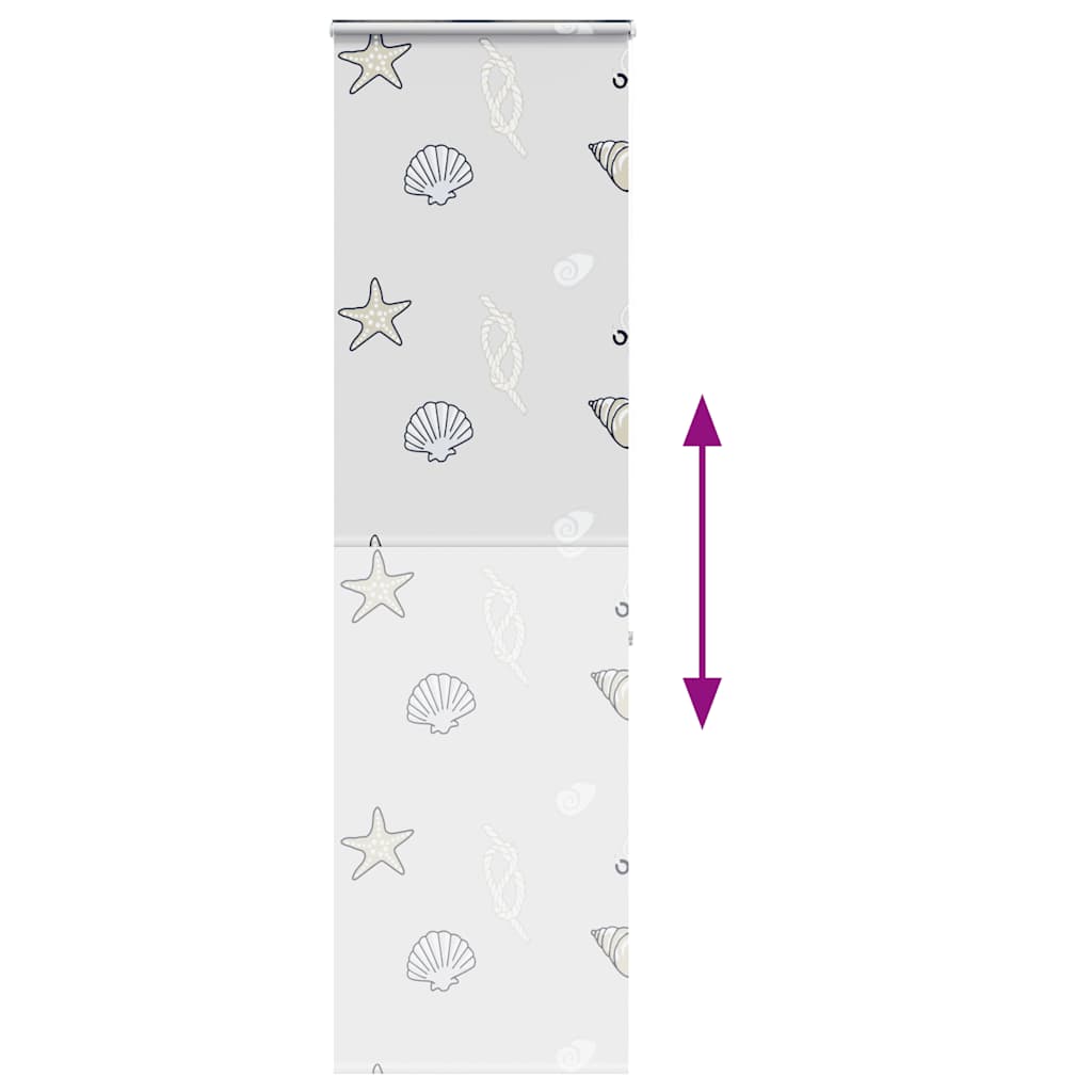 Doucherolgordijn met cassette 60x240 cm stofbreedte 56 cm