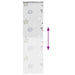Doucherolgordijn met cassette 60x240 cm stofbreedte 56 cm