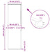 Doucherolgordijn met cassette 70x240 cm stofbreedte 66 cm
