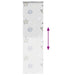 Doucherolgordijn met cassette 70x240 cm stofbreedte 66 cm