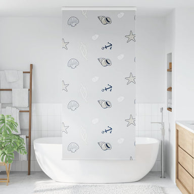 Doucherolgordijn met cassette 90x240 cm stofbreedte 86 cm