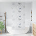 Doucherolgordijn met cassette 90x240 cm stofbreedte 86 cm