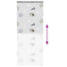 Doucherolgordijn met cassette 90x240 cm stofbreedte 86 cm