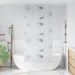 Doucherolgordijn met cassette 100x240 cm stofbreedte 96 cm