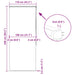 Doucherolgordijn met cassette 110x240 cm stofbreedte 106 cm