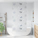 Doucherolgordijn met cassette 110x240 cm stofbreedte 106 cm