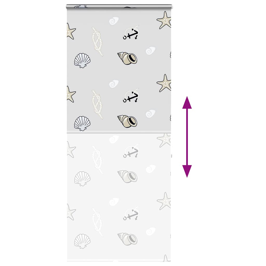 Doucherolgordijn met cassette 110x240 cm stofbreedte 106 cm