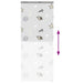 Doucherolgordijn met cassette 110x240 cm stofbreedte 106 cm