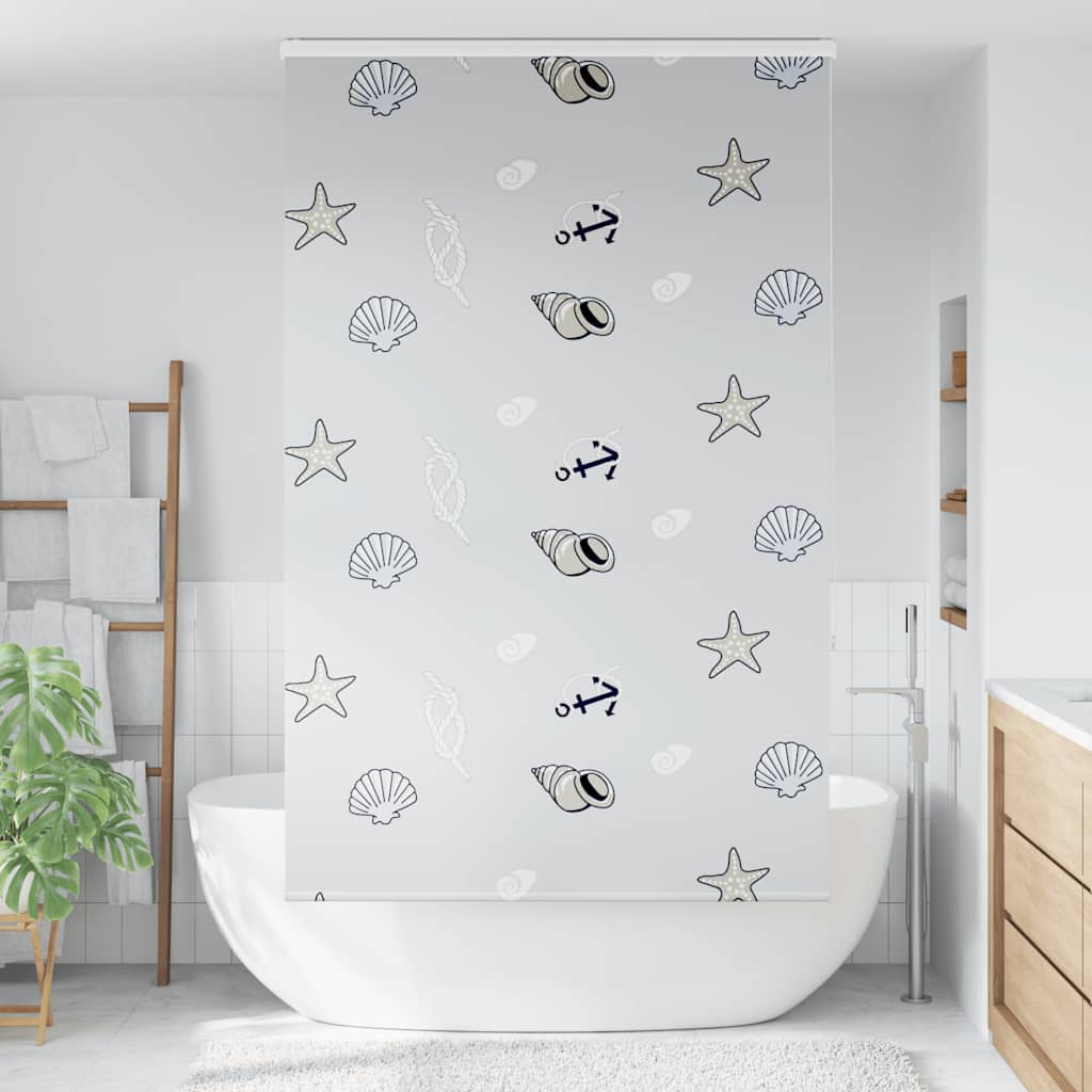 Doucherolgordijn met cassette 120x240 cm stofbreedte 116 cm