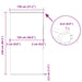 Doucherolgordijn met cassette 130x240 cm stofbreedte 126 cm