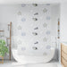 Doucherolgordijn met cassette 130x240 cm stofbreedte 126 cm