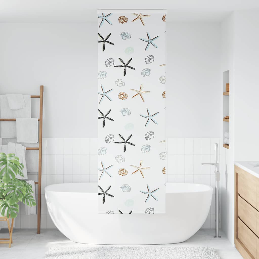 Doucherolgordijn met cassette 70x240 cm stofbreedte 66 cm