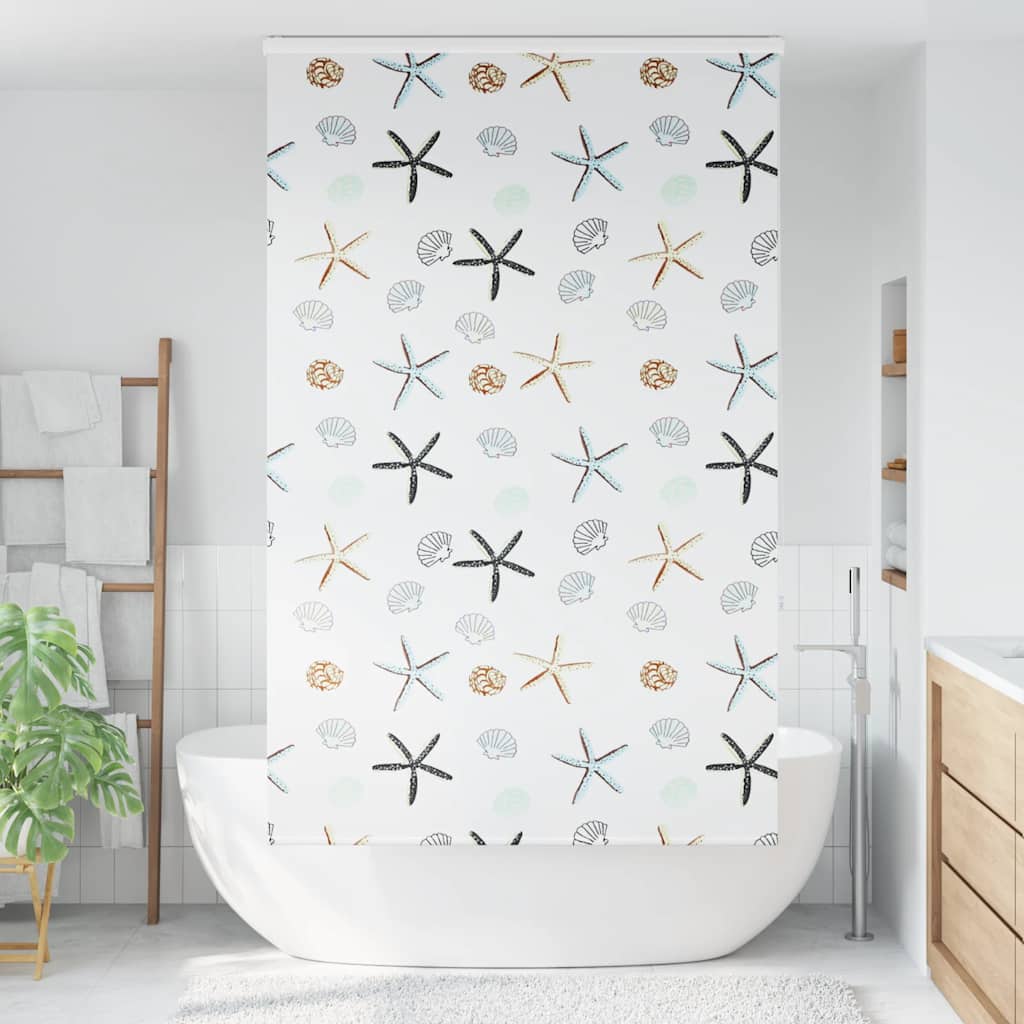 Doucherolgordijn met cassette 130x240 cm stofbreedte 126 cm