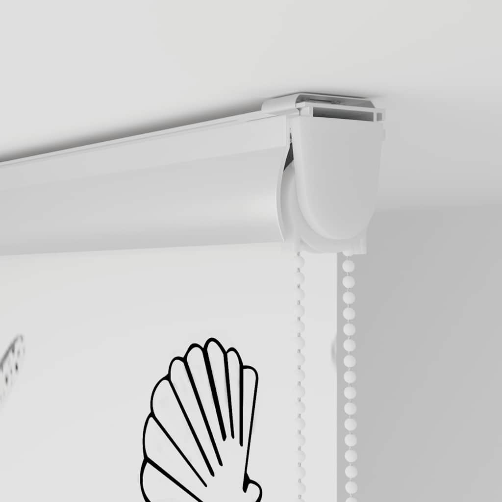 Doucherolgordijn met cassette 130x240 cm stofbreedte 126 cm