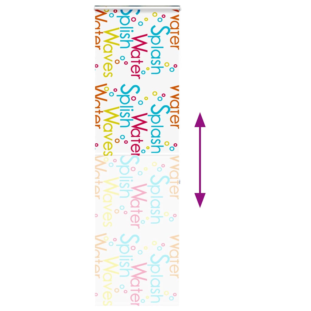 Doucherolgordijn met cassette 60x240 cm stofbreedte 56 cm