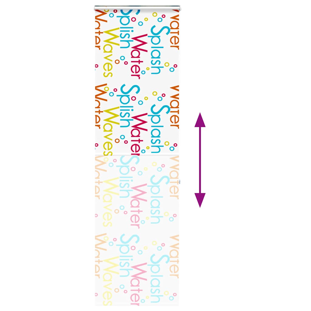 Doucherolgordijn met cassette 70x240 cm stofbreedte 66 cm