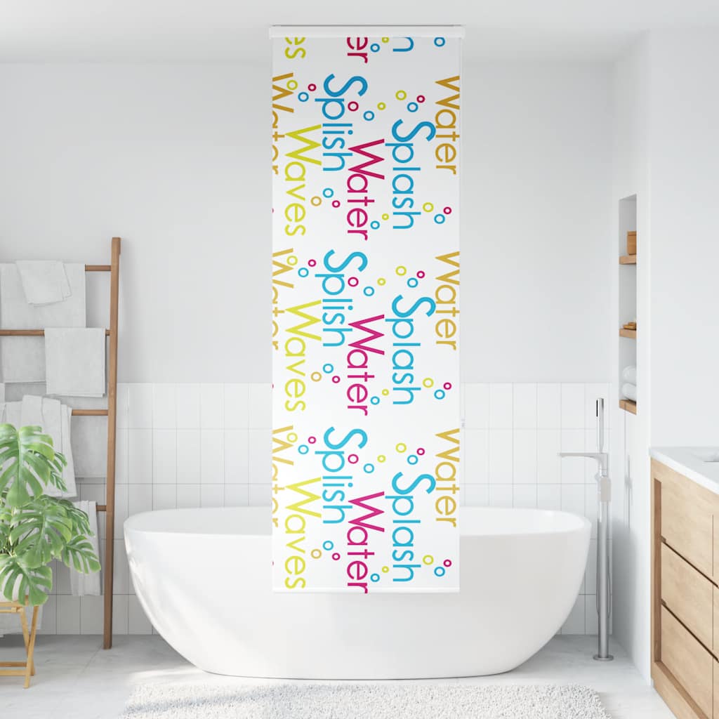 Doucherolgordijn met cassette 80x240 cm stofbreedte 76 cm